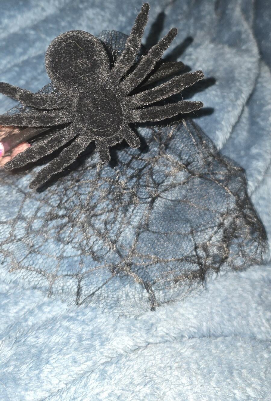 Kitsch Spider Headband With Veil